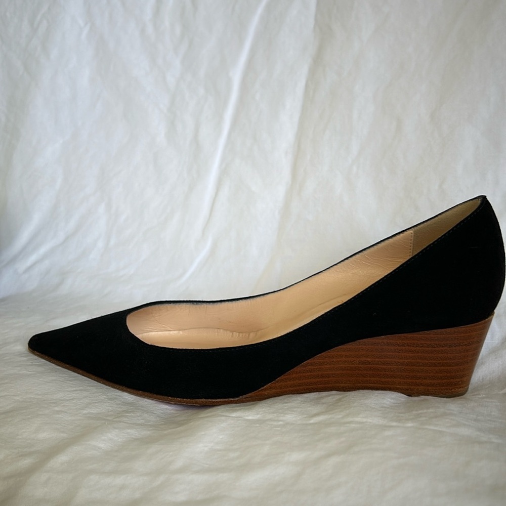 Christian Louboutin black suede pump